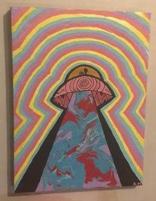 Colorful UFO Painting