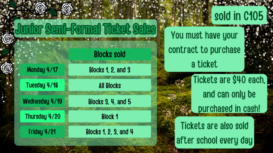 Junior+Semi-Formal+Ticket+Sales+Schedule