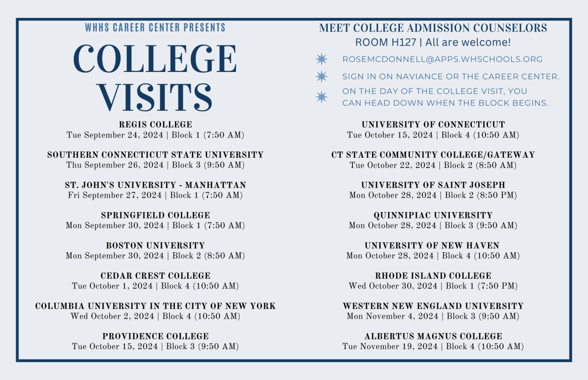 Sept. 23 College Visits