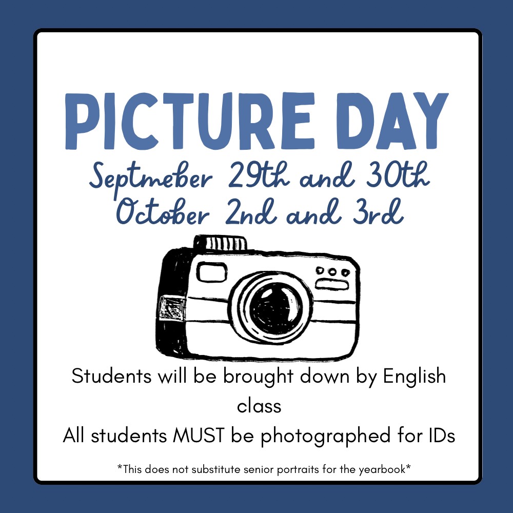 Picture Day flier 2025