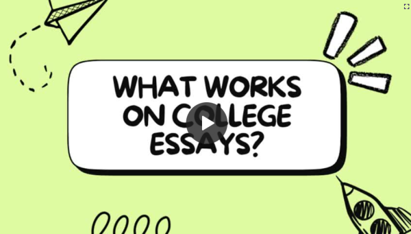 College Essay Tips and Tricks