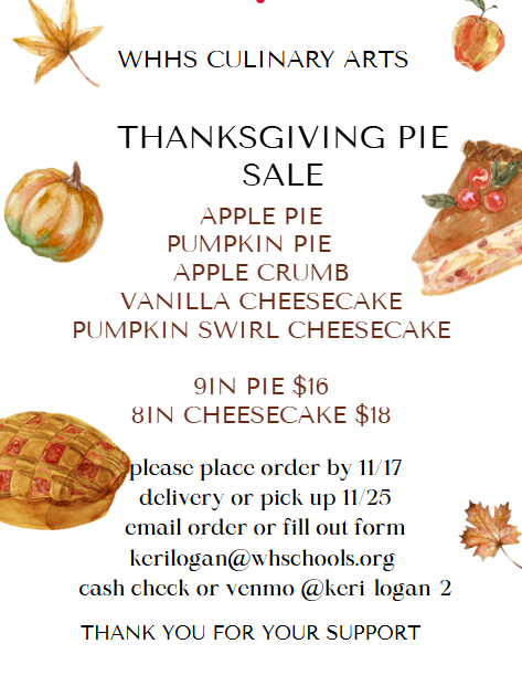 Culinary pie flier